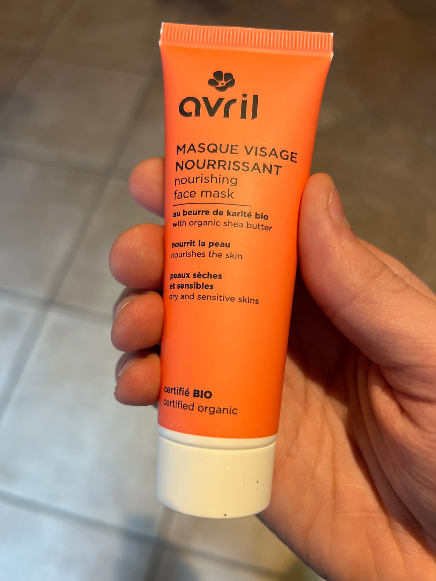 Masque visage nourissant Avril