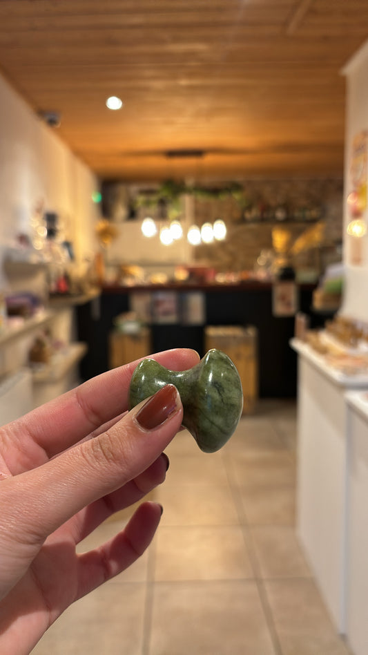 Champignon en Jade Vert