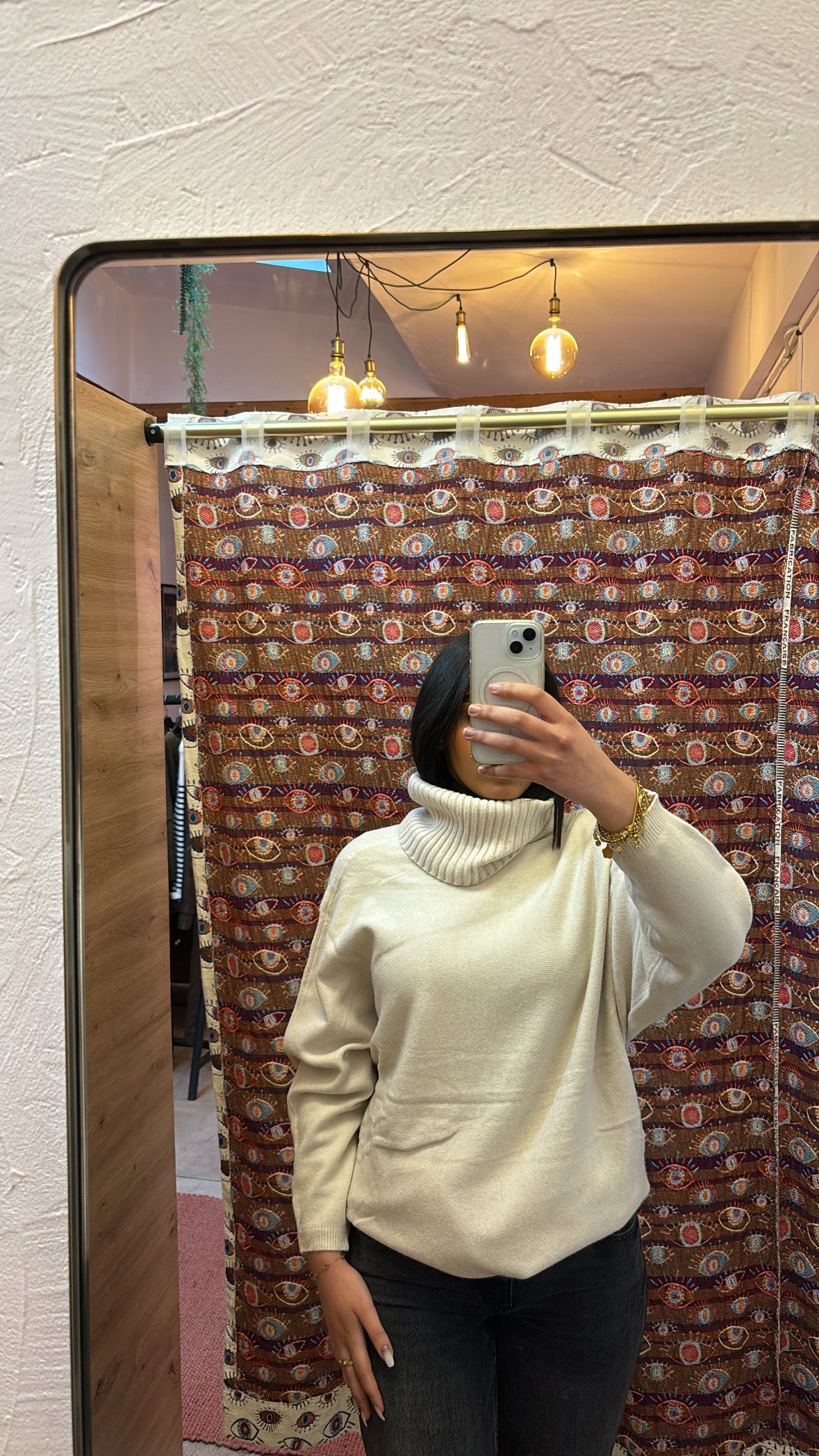 Pull Col Roulé Maille