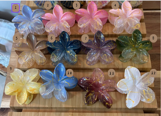 Pince à Cheveux Fleurs