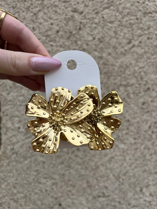 Boucles Puces Fleur Pois